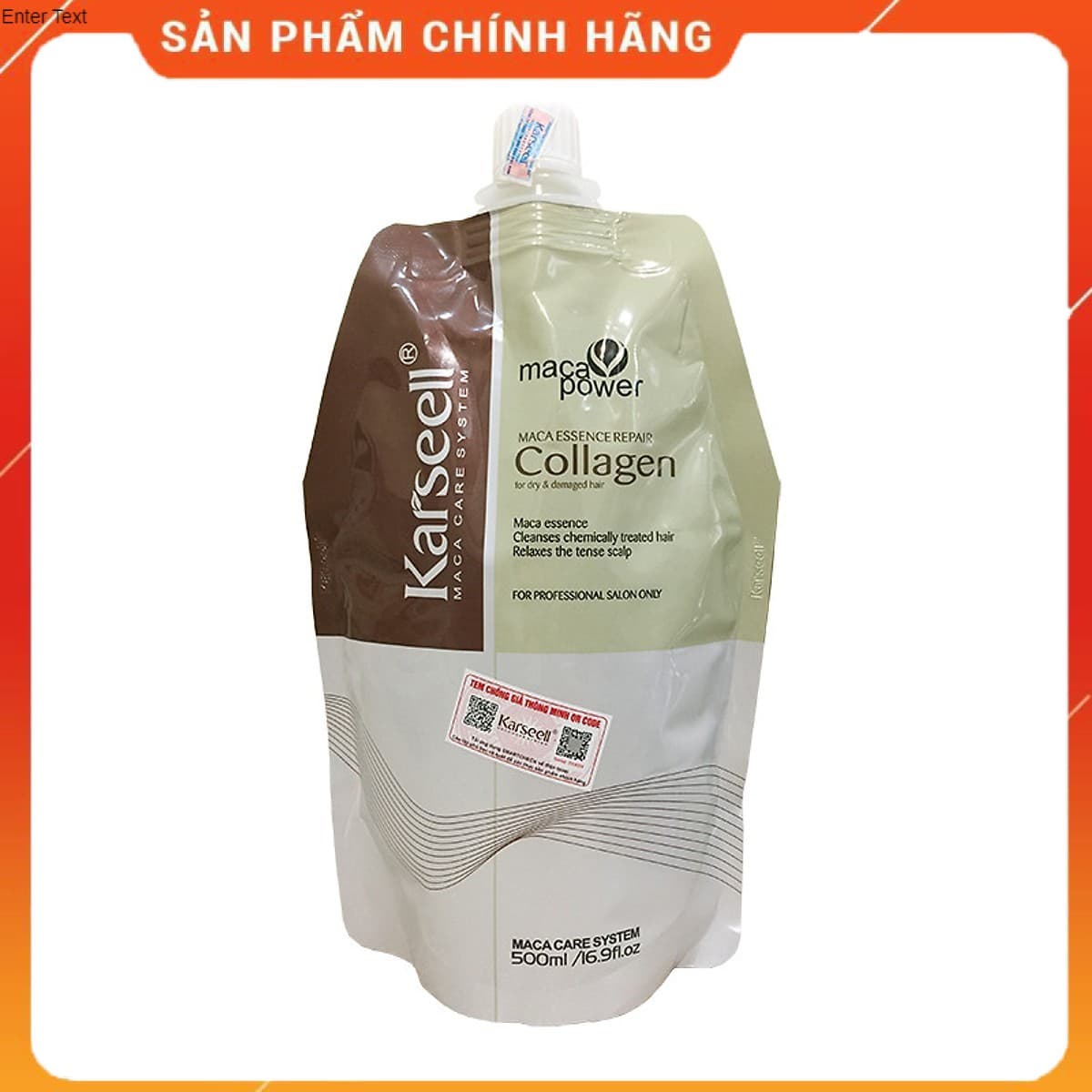Kem ủ tóc COLLAGEN Karseell siêu phục hồi hư tổn 500ml dưỡng tóc suôn mượt-Kho Sỉ Huy Nhi
