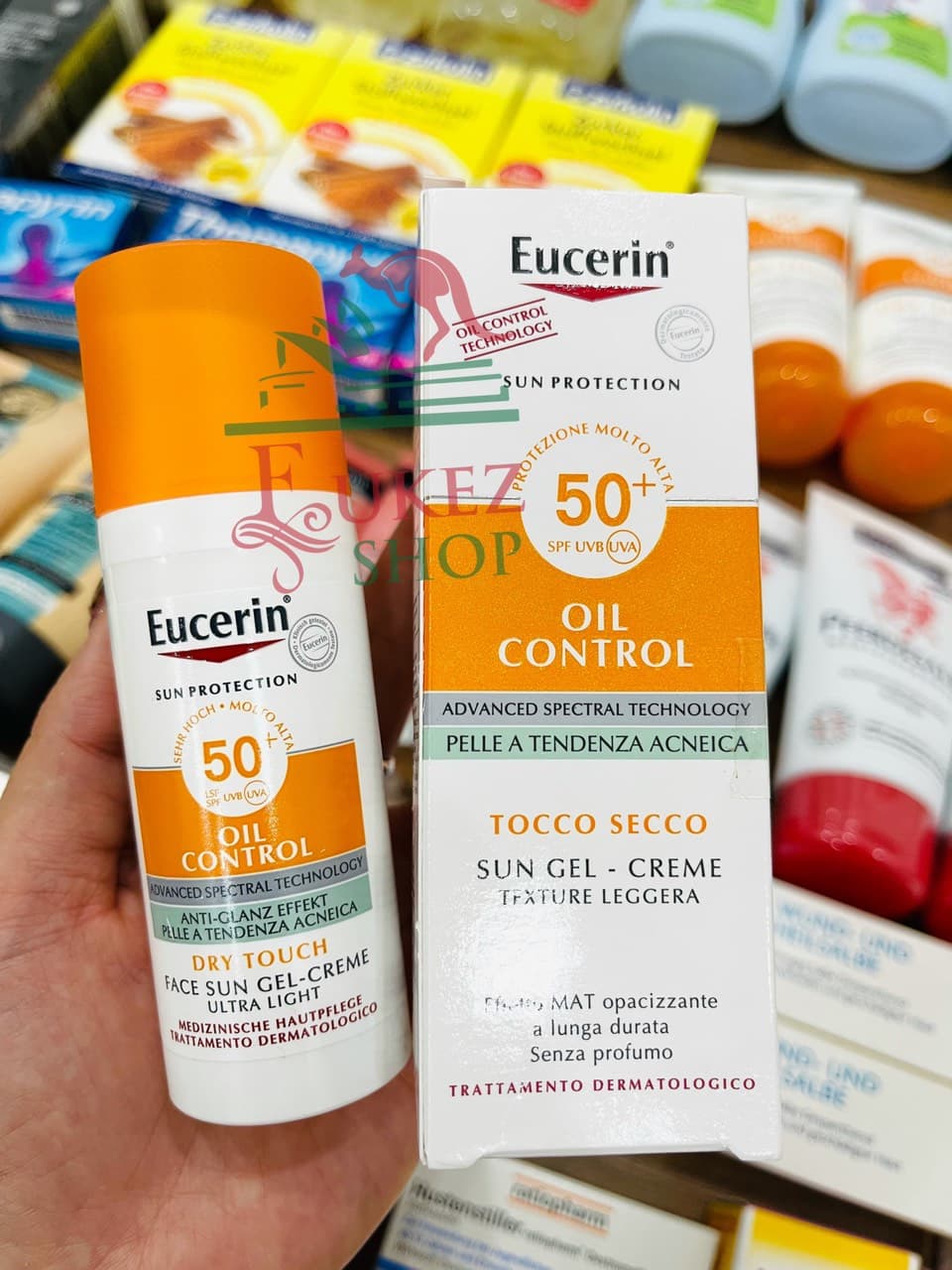 Kem chống nắng kiềm dầu không bóng nhờn Eucerin SPF50+ 50ML - Bill Đức