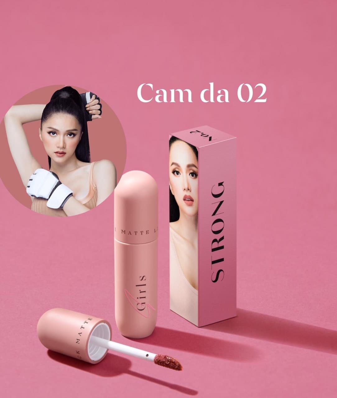 Son Môi M.O.I Kem Lì Sgirl Chất dưỡng ẩm sâu và giúp môi mềm mượt với 7 màu thời thượng cá tính - Màu cam da - MOI Cosmetics chính hãng