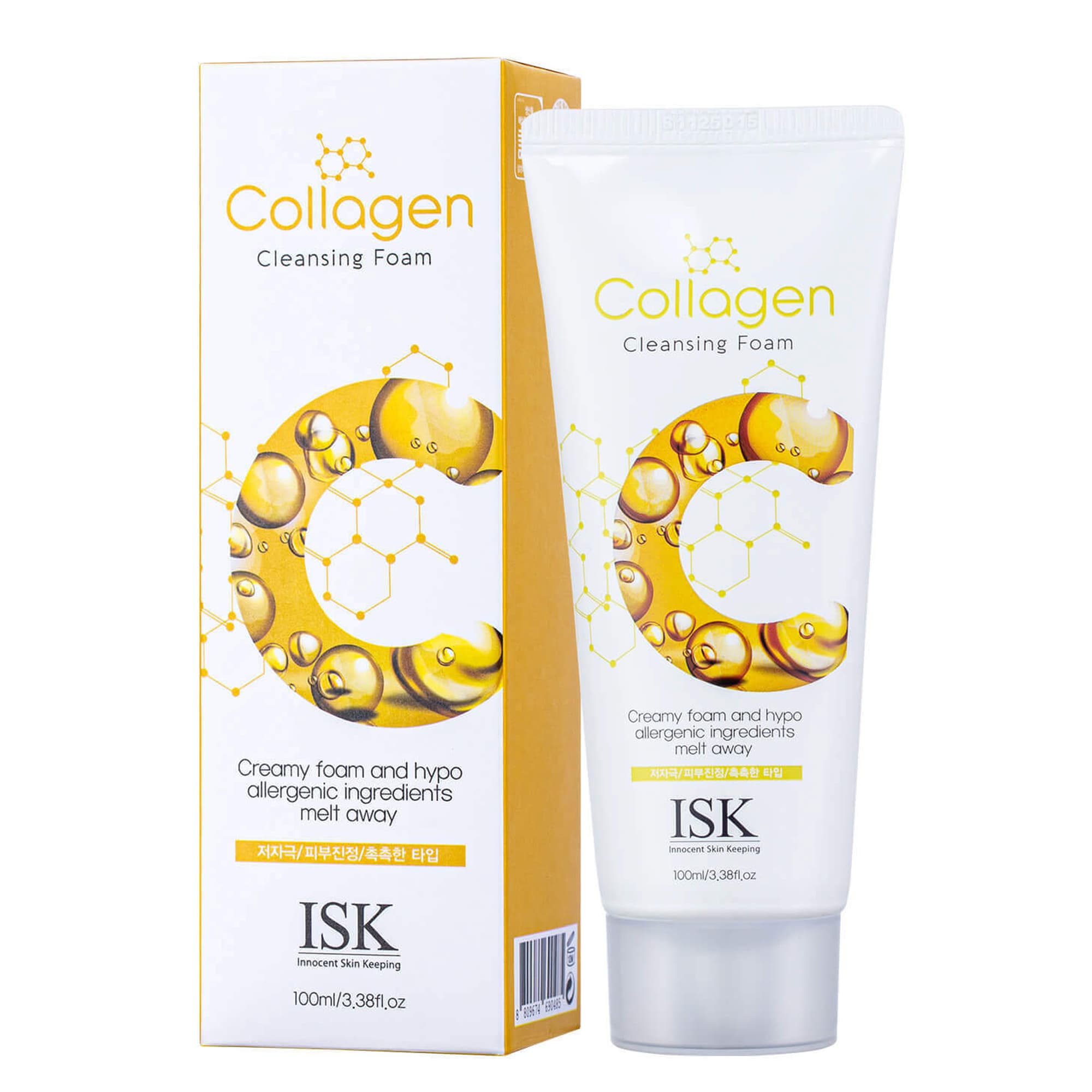 Sữa rửa mặt Collagen săn chắc và nâng cơ da ISK Hàn Quốc 100ml