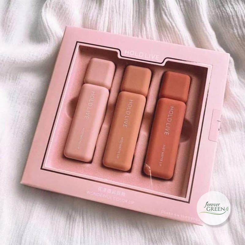 HOLD LIVE - Set 3 cây son kem Holdlive Wonderfull Colorlip Mist Matte Lip MC233