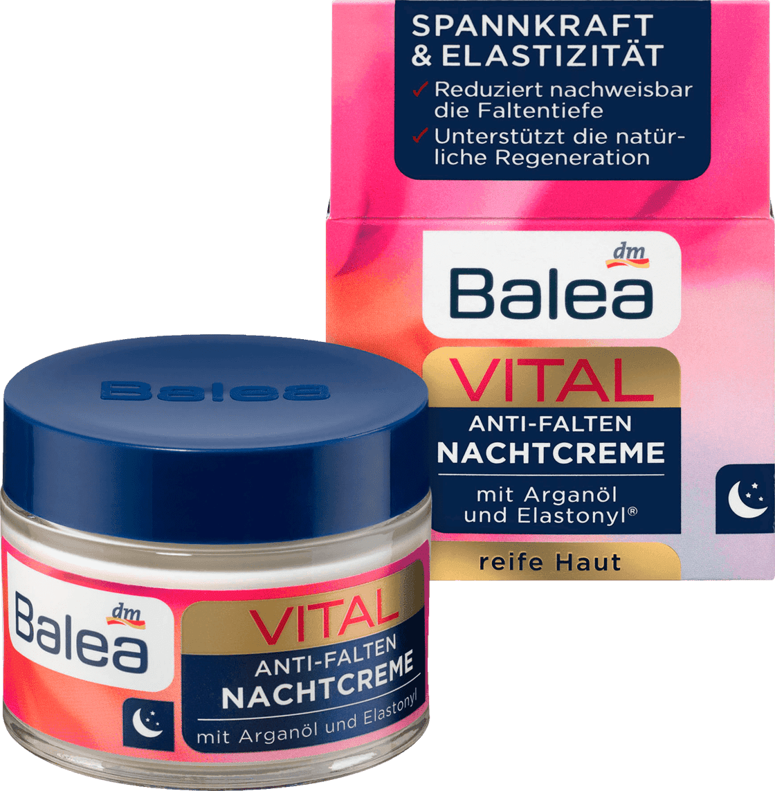 Kem dưỡng ẩm kem chống lão hóa kem đêm Balea VITAL Anti-Falten Nachtcreme 50 ml