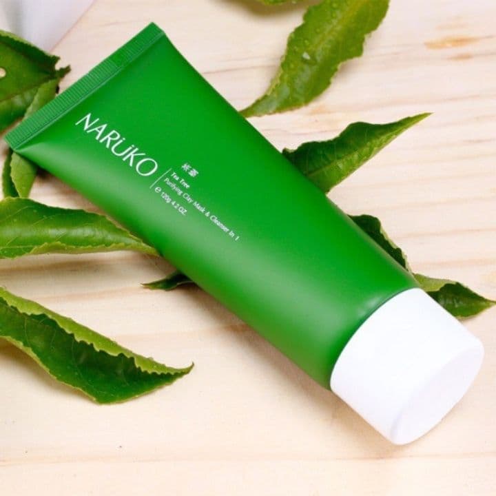Sữa rửa mặt Naruko trà tràm Tea Tree Purifying Clay Mask and Cleanser in 1 120 gr dạng bùn