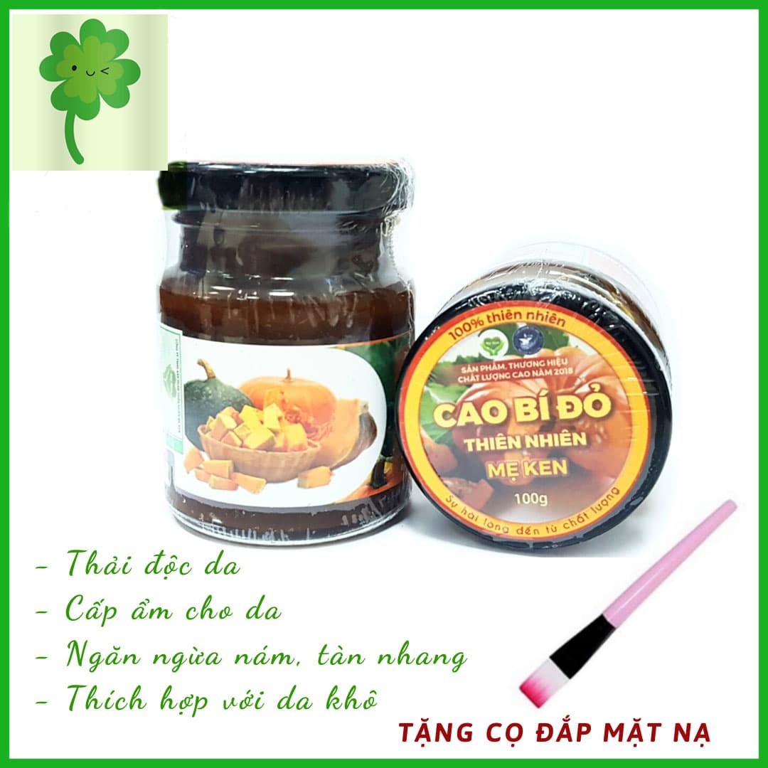 Cao bí đỏ Mẹ Ken mặt nạ dưỡng da Cấp ẩm da thải độc da chống lão hóa làm mờ nám má tàn nhang se khít lỗ chân lông trắng da hợp với da khô 100ml | summerhouse