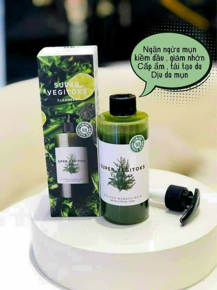 sữa rửa mặt rau củ