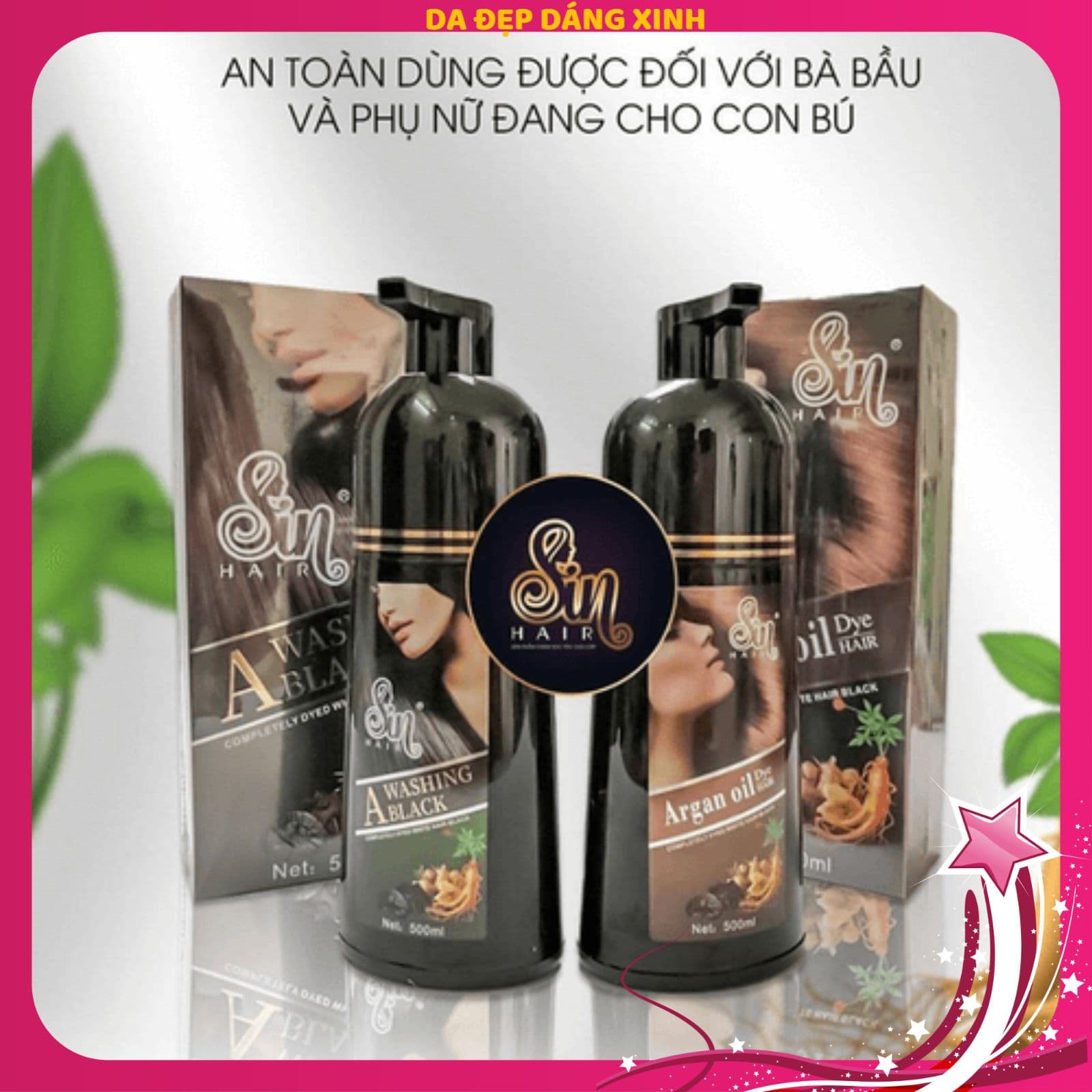 Dầu gội phủ bạc nhân sâm SIN HAIR Nhật Bản Chính hãng