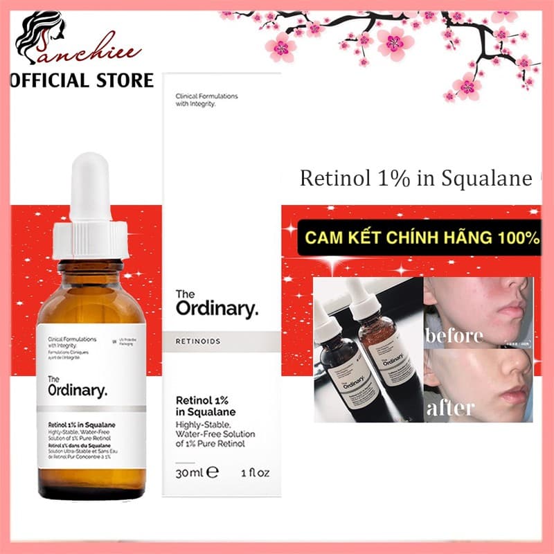 The Ordinary Tinh chất Retinol Squalane nồng độ 0.2% - 0.5% - 1%