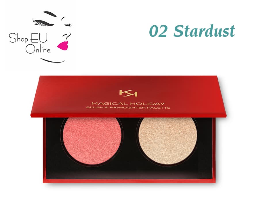 Phấn má Kiko - Magical Holiday Blush & Highlighter Palette - 02