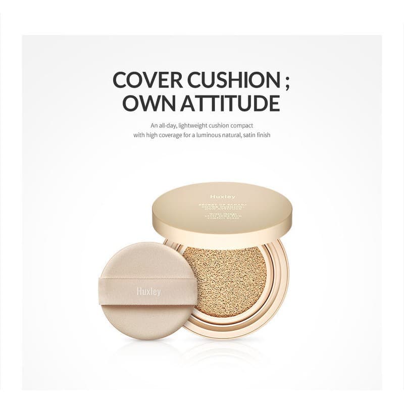 Phấn nước trang điểm dưỡng ẩm Huxley (có bill) Moist Cushion Own Attitude 12g CHIBEAUTY.STORE