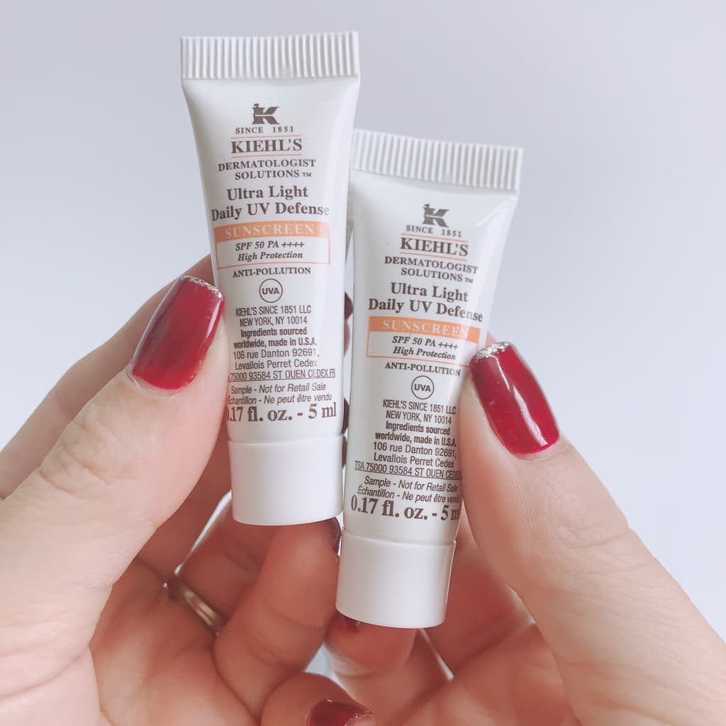 Kem Chống Nắng Kiehls Ultra Light Uv Defence Spf50 Pa++++ (Xanh)