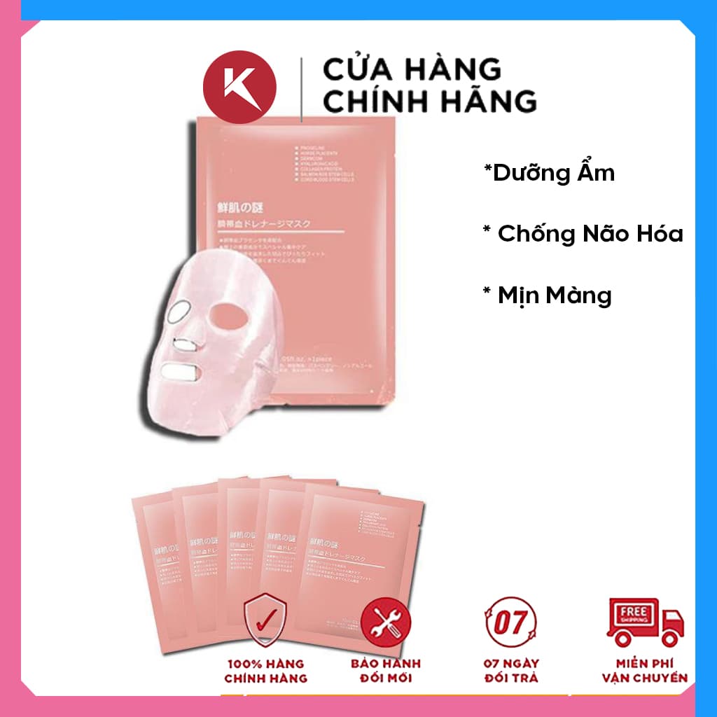 Mặt Nạ Nhau Thai Tế Bào Gốc Rwine Beauty Stem Cell Placenta Mask Dưỡng Trắng Cấp Ẩm Hàng Nội Địa Trung - HoKa Shop