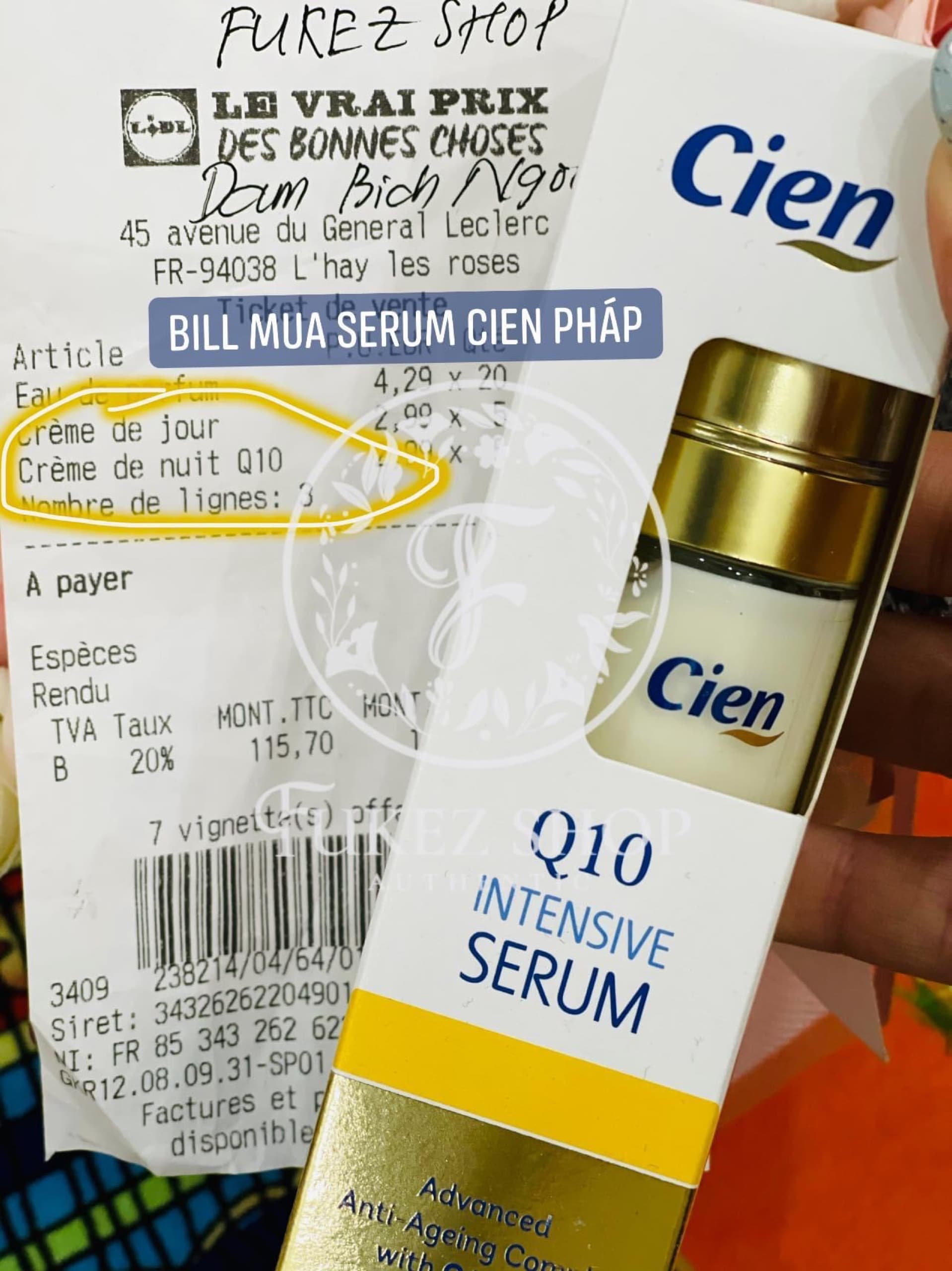 Serum Chống Lão Hóa Da Cien Intensive Q10 50ml - NK Pháp