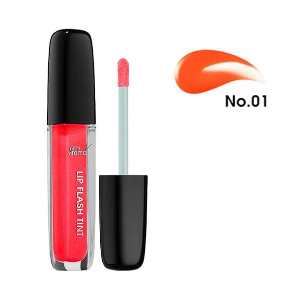 Son kem siêu lì Aroma Lip Flash Tint Hàn Quốc No.1 Màu cam.