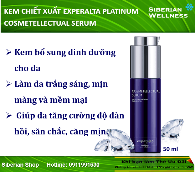 Kem chiết xuất Experalta Platinum Cosmetellectual Serum 50ml - 413494
