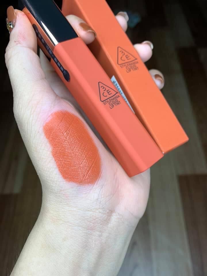 Son 3CE CLOUD LIP TINT BEIGE AVENUE (màu cam đất)