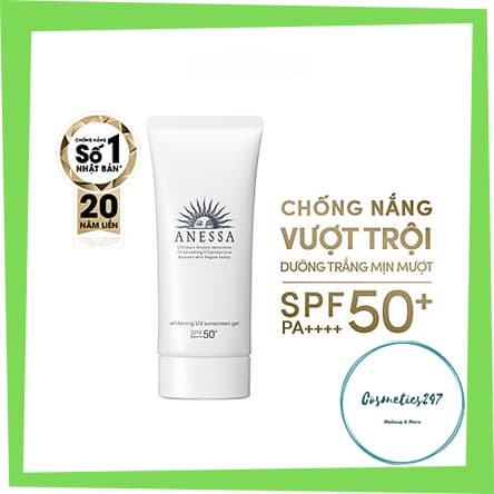 Kem chống nắng dưỡng trắng dạng gel Anessa Whitening UV Sunscreen Gel 90g