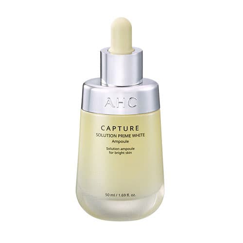 (Màu vàng) Serum AHC Mẫu Mới 2020 : Tinh chất dưỡng trắng da AHC Capture Solution Prime White Ampoule 50ml