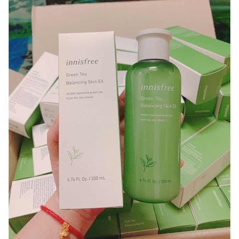Nước Hoa Hồng Trà Xanh Innisfree 200ml Dưỡng Ẩm Se Khít Chân Lông